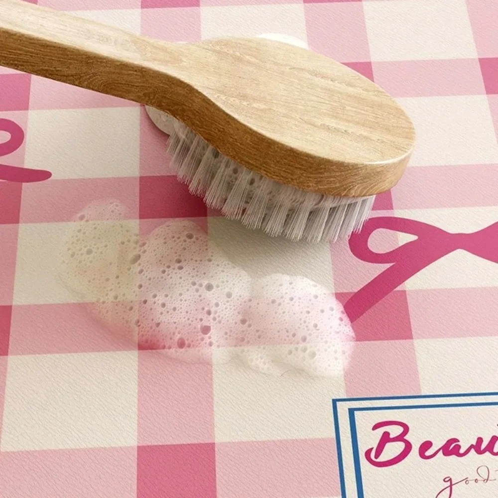 

Cute Water Absorbing Leather Placemat Quick Drying Rectangular Dining Mat Heat Insulation Insulation Mat Household