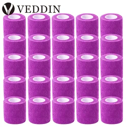 Bandagem impermeável Tattoo Grip, envoltórios de capa não tecida, auto-adesivo, roxo, acessórios, 48 pcs, 24 pcs, 12 pcs, 6 pcs, 3pcs