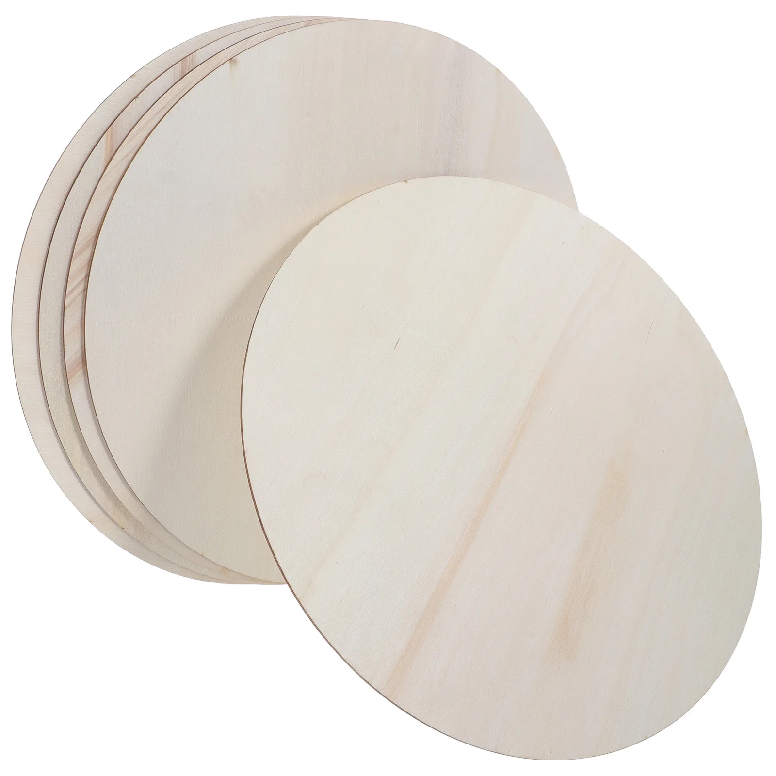 

5Pcs Round Wood Circles 30cm Unfinished Wooden Discs DIY Painting Crafts Kids Art Home Decor Wooden Boards for Crafts