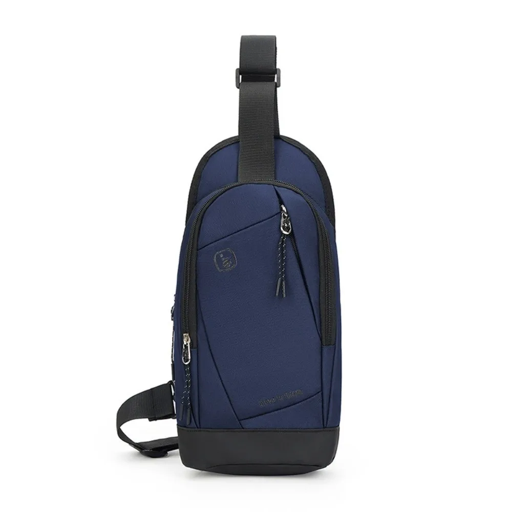 

Повседневная мужская нагрудная сумка, многофункциональная дорожная сумка через плечо, большая вместительная легкая сумка на одно плечо