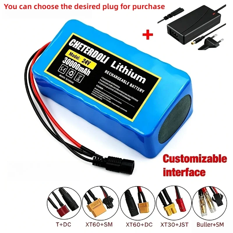 

24V 7S3P 18650 Li-Ion Lithium Battery Pack High Capacity Rechargeable Battery for Scooter Power Toys Comes with 2A Fast Charger