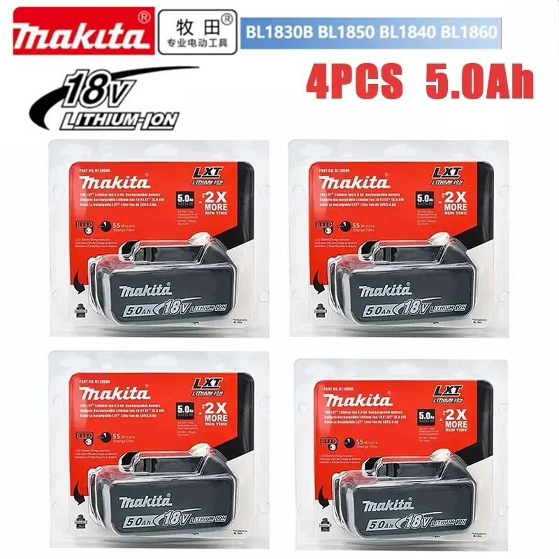 100% Originele Makita 18V 6.0Ah Oplaadbare Batterij, Voor Makita BL1830 BL1830B BL1840 BL1840B BL1850 BL1850B Elektrisch Gereedschap Batterij