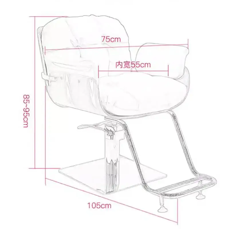 Creative Modern Barber Chairs Premium Unique Simple Minimalist Salon Chairs Space Saving Luxury Friseurstuhl Salon Furniture