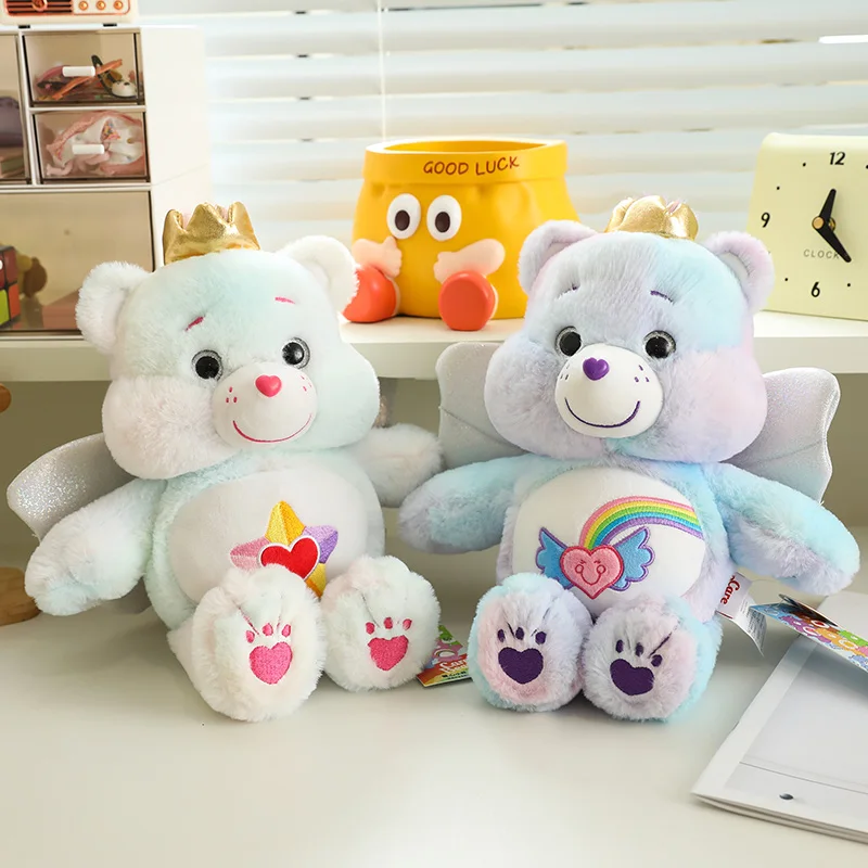 33cm Care Bears With Wing Plush Toys Cartoon Animals Angel Bear Stuffed Soft Dolls Toys Girl Boys Gift Homedecor Pillow