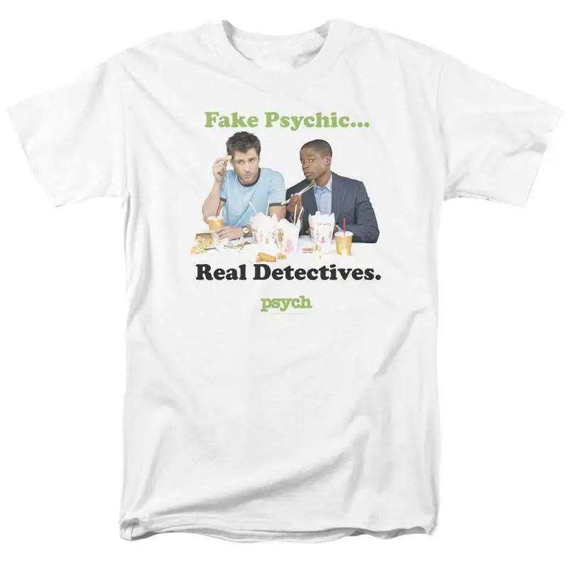 Psych T shirt Fake Psychics TV series adult regular fit graphic tee NBC912