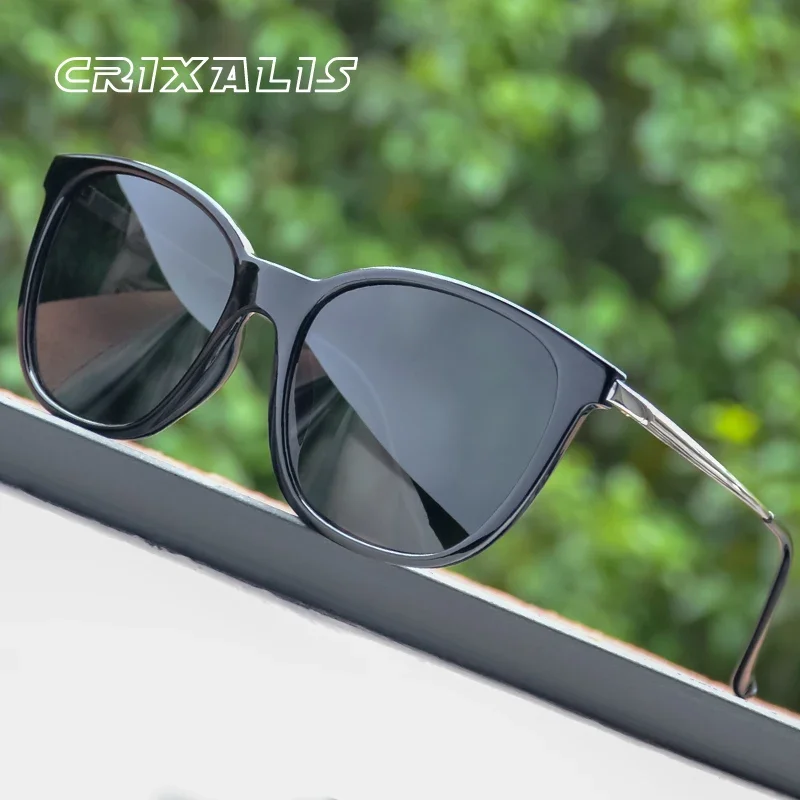 CRIXALIS Vintage Cateye Polarisierte Sonnenbrille für Frauen Blendschutz Fahren Sonnenbrille Damen Luxus Marke Designer Shades Weiblich – Detail 7
