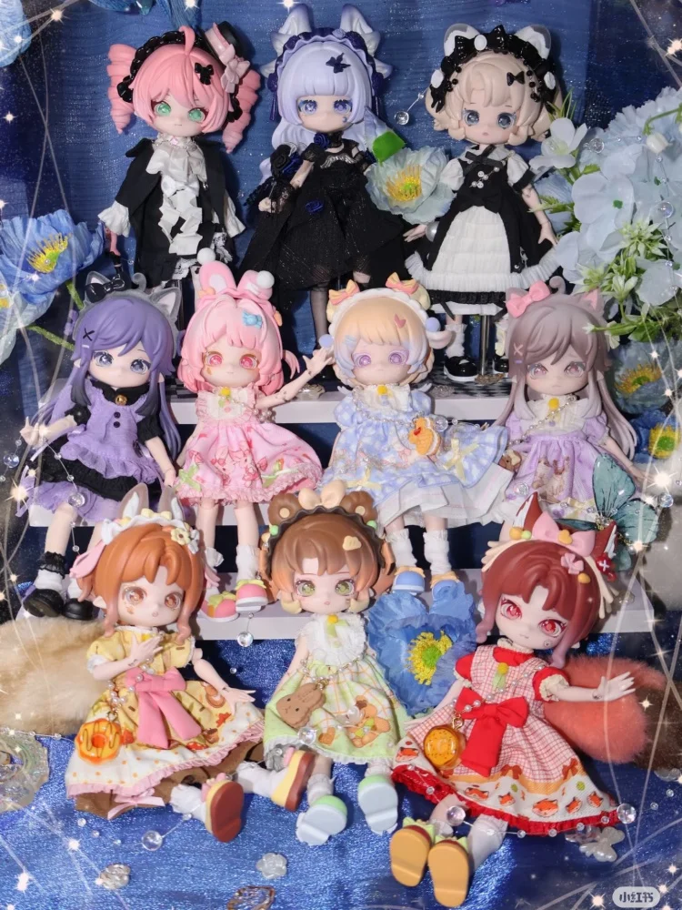 جديد Come4free Miniy سلسلة كتب الغابة Ob11 1/12 Bjd 20 سنتيمتر دمية مشتركة متحركة شخصيات كرتونية دمى صندوق غامض هدايا للأولاد والبنات