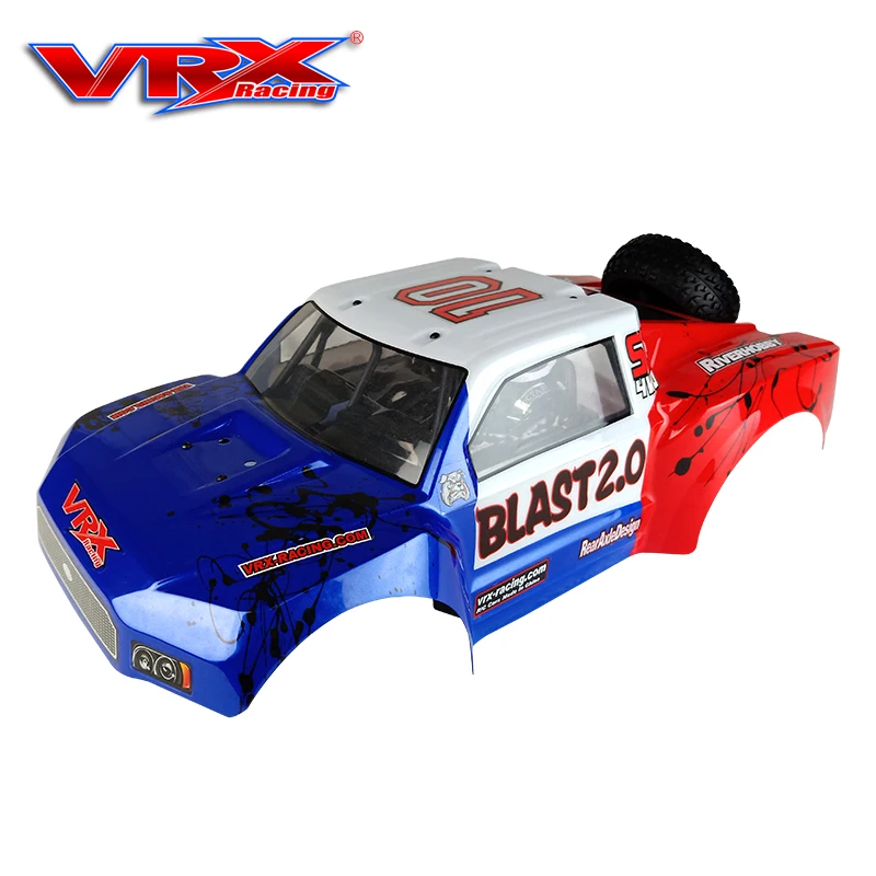 VRX Short Card Car Shell + Nylon Roll Cage + Spare Wheel + Driver Blister For VRX RH1043SC/1045SC  1/10 Rc Car Part