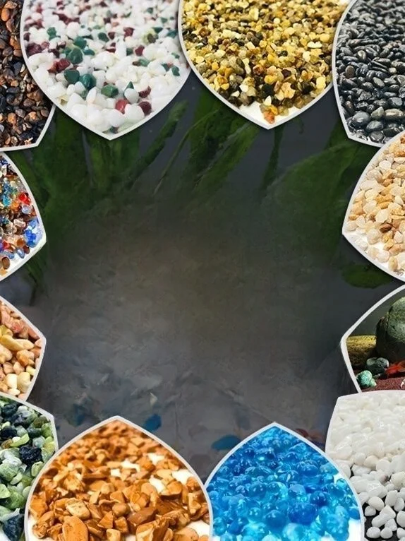 Arena para Acuarios de Color Marrón Sudamericano, Arena de Río Nilo, Arena de la Selva Tropical, Arena del Desierto Taklian, Arena Cristalina