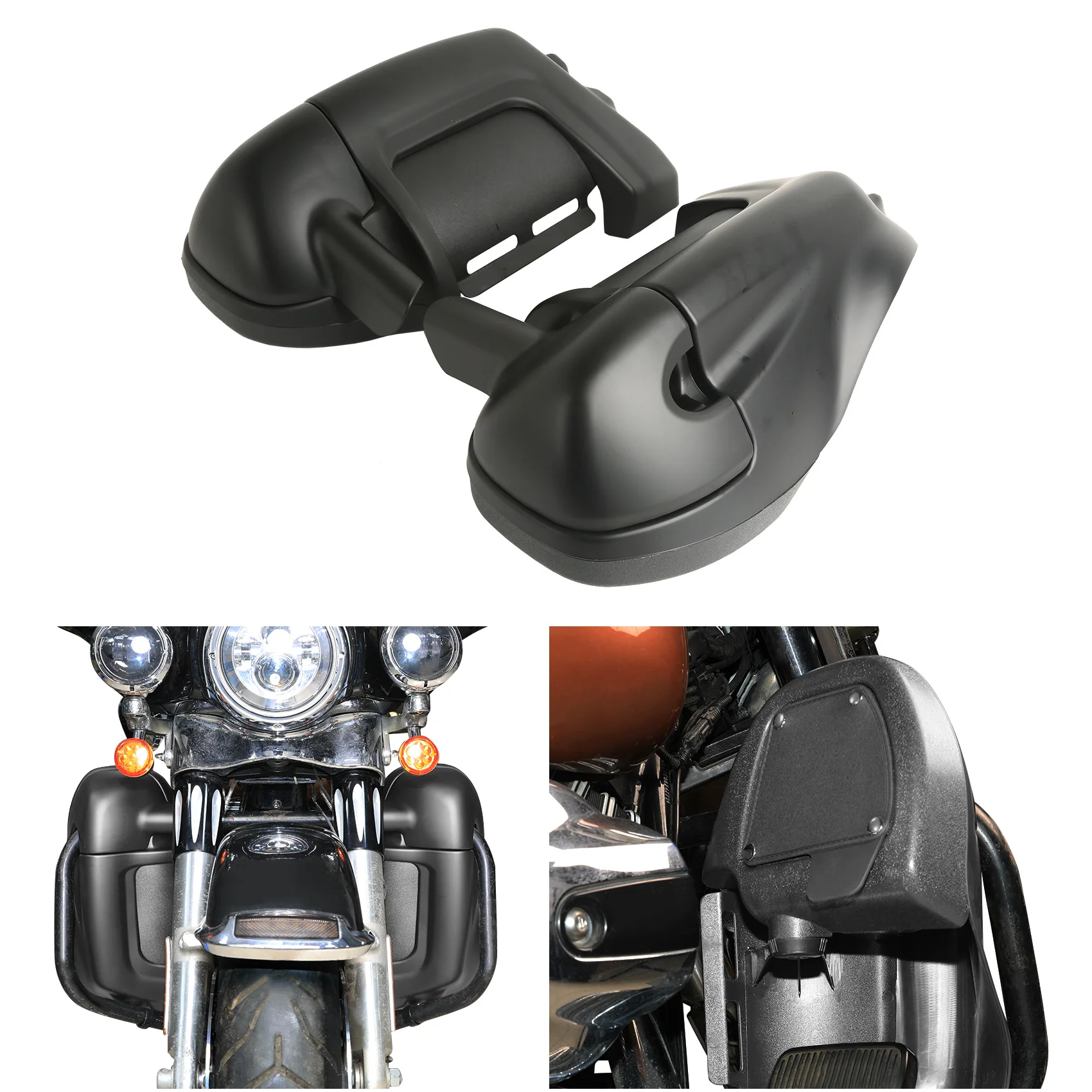 Dolne wentylowane owiewki na nogi do Harley Touring Road King Street Electra Glide Ultra Classic 1983-2013 2009, akcesoria motocyklowe — zdjęcie 3