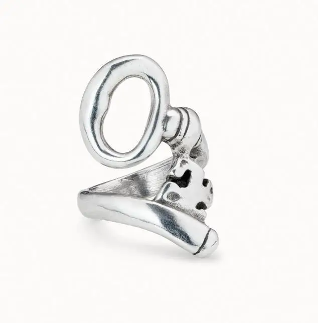 2022 New Fit UNO DE 50 Fashion Plated 925 Silver 14k Gold Charm Ring Niche Jewelry Gift