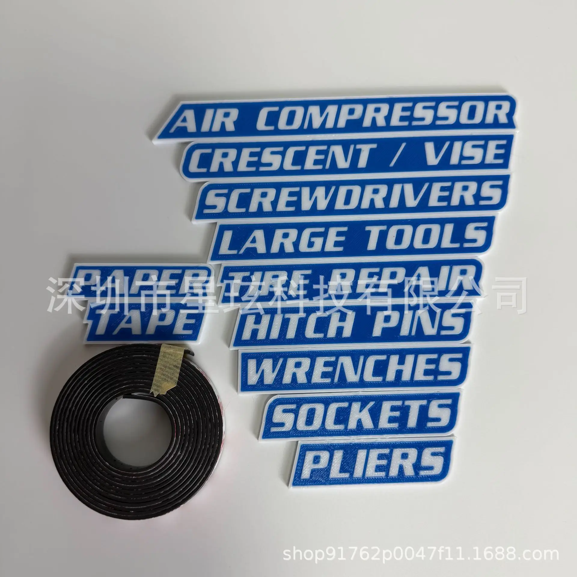 ป้ายแม่เหล็กสำหรับกล่องเครื่องมือ ป้ายแม่เหล็กสำหรับกล่องเครื่องมือที่พิมพ์ด้วยเครื่องพิมพ์ 3 มิติ ชุดป้ายแม่เหล็ก ป้ายสำหรับลิ้นชักเครื่องมือแบบพกพา สำหรับลิ้นชักและกล่องเครื่องมือ