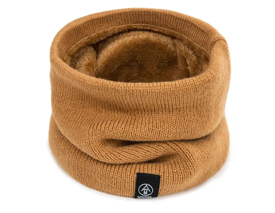 Winter Warm Schal Für Jungen Mädchen Kinder Baby Halswärmer Dicke Wolle Kragen Snood Baumwolle Gestrickte Ring Schnee KALT – Detail 15