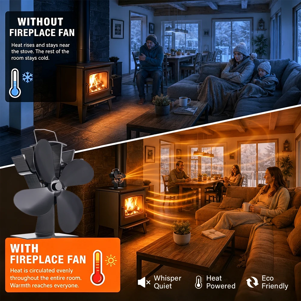 Thumbnail 4 - #4 Compare Wood Stove Fans Before You Buy