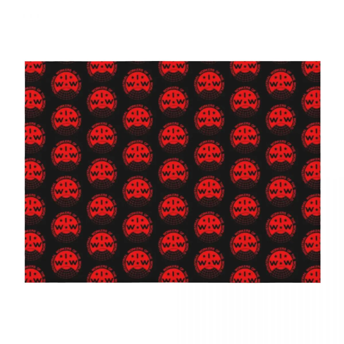 

Industrial Workers of the World (IWW) Logo Throw Blanket Polar Warm Luxury St Comforter Blankets