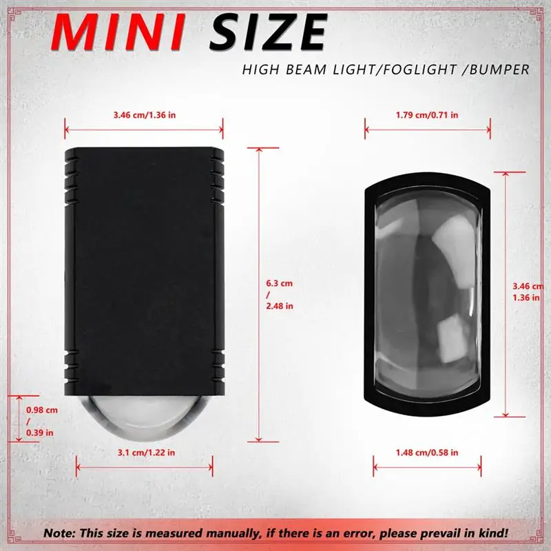 1.5 Inch Front Grille LED Lights White/Amber Hi/Lo  For Motorcycle Car Trucks UTV Driving Fog Light 30W 9-32V