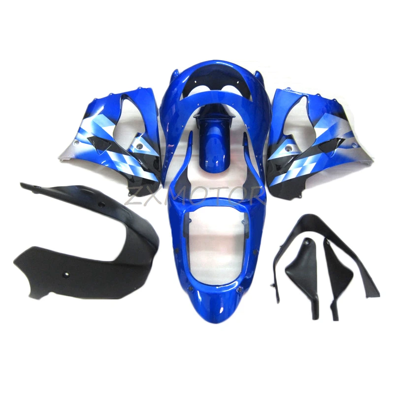 Blue Black White Body Frame fairings kits Suitable For Kawasaki Ninja ZX9R 1998 1999 Injection Fairing zx9r 98 99 Bodywork YU83