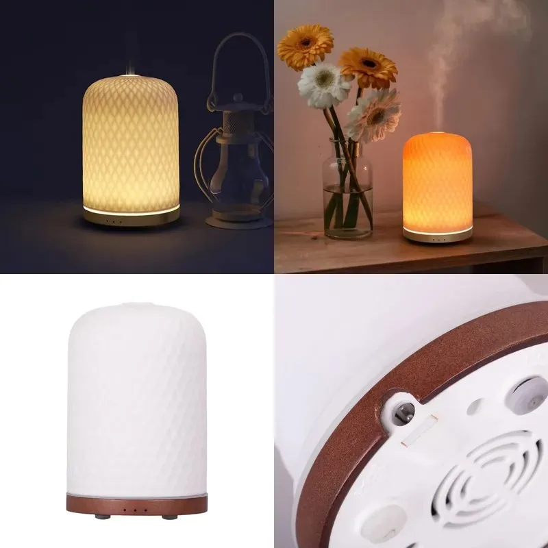 Intelligent Electronic Aromatherapy Machine Ceramic Ultrasonic Essential Oil Timer Plug-in Ambient Light Home Hotel