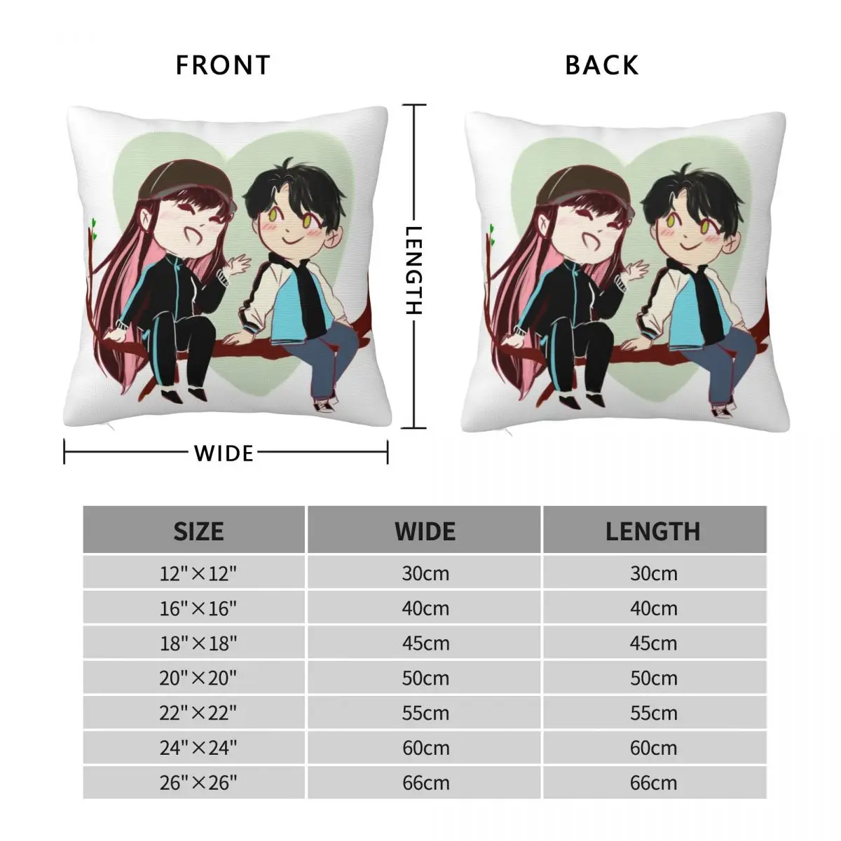 Jungle Juice Webtoon Pillowcase Polyester Linen Velvet Pattern Zip Decor Room Cushion Case