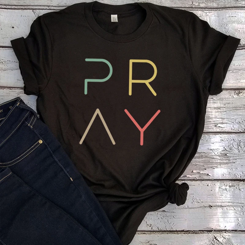 

Pray Shirt Christian Shirts Gift for Her Religious Tee Grace God Shirts Church Gift Christmas Gift Faith Tops