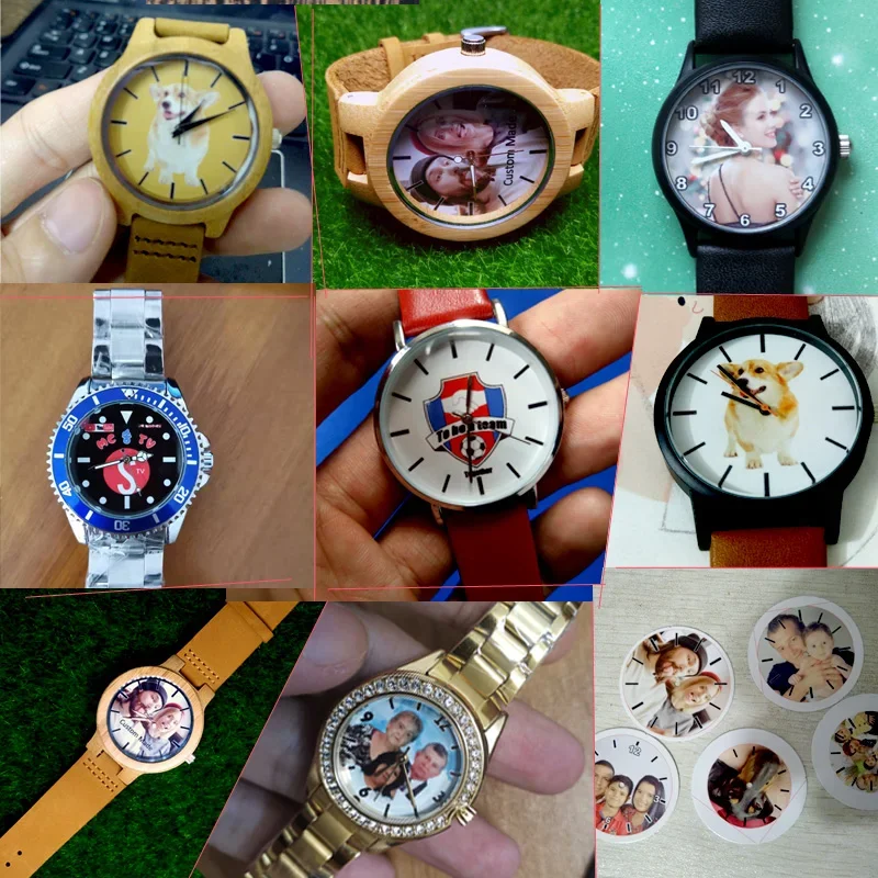 Reloj creativo para mujer, relojes con fotos personalizados, reloj de pulsera con logotipo personalizado, impresión de imágenes, personalidad, reloj DIY, regalo para amantes