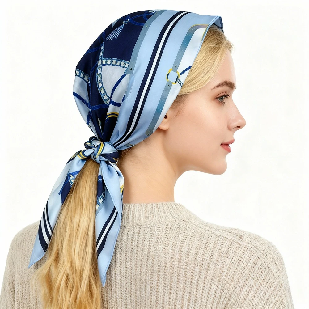 

Шарф-цепочка в клетку 68 см, женские осенние и зимние шарфы из полиэфирного волокна, модный и универсальный шаль и шарф на шею