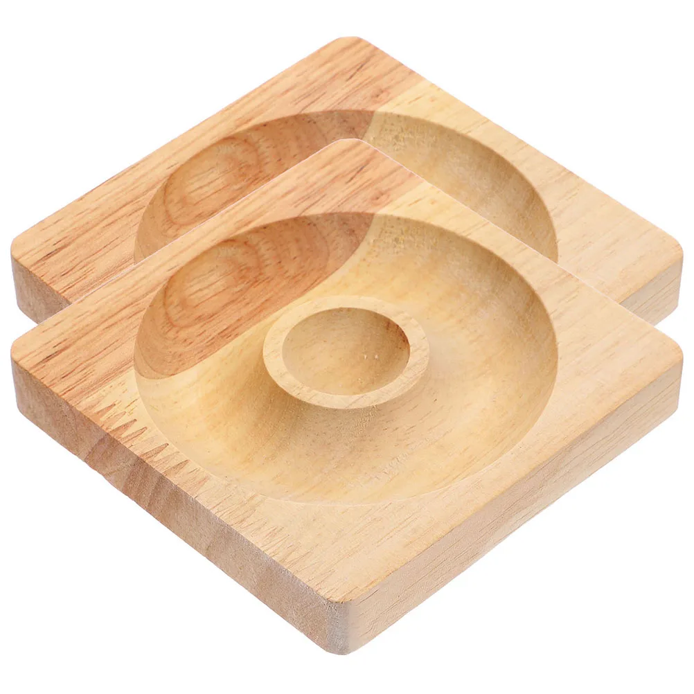 

2 Pcs Holder Storage Wooden Bangle Bangle Display Displaying Wooden Bracelet Tray Wood Bracelet Display Tray Tool