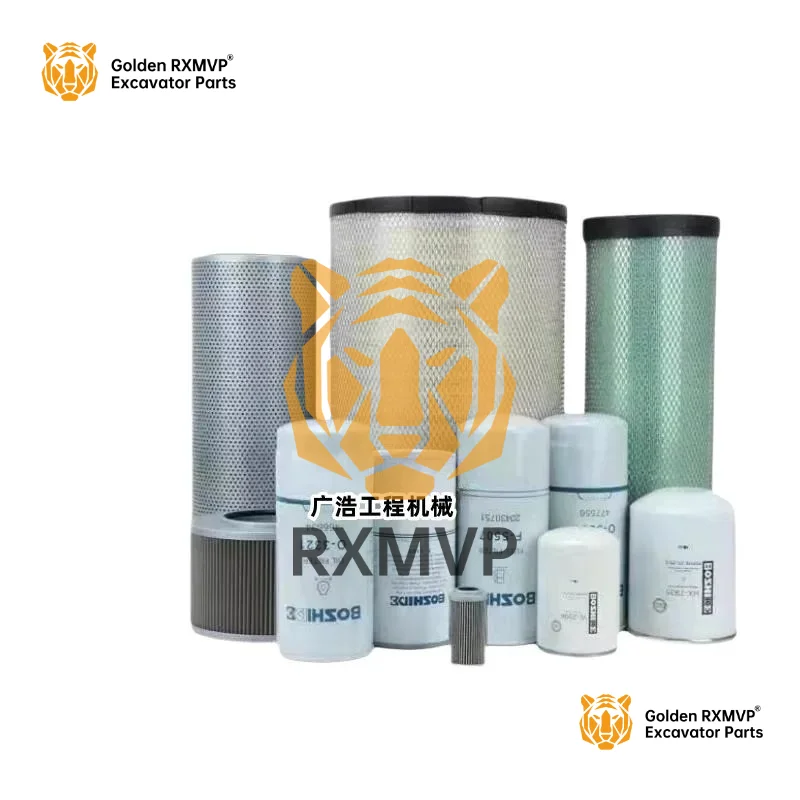 For Vol-vo EC360b air filter, diesel filter, d12 hydraulic inlet and outlet oil filter, excavator accessories