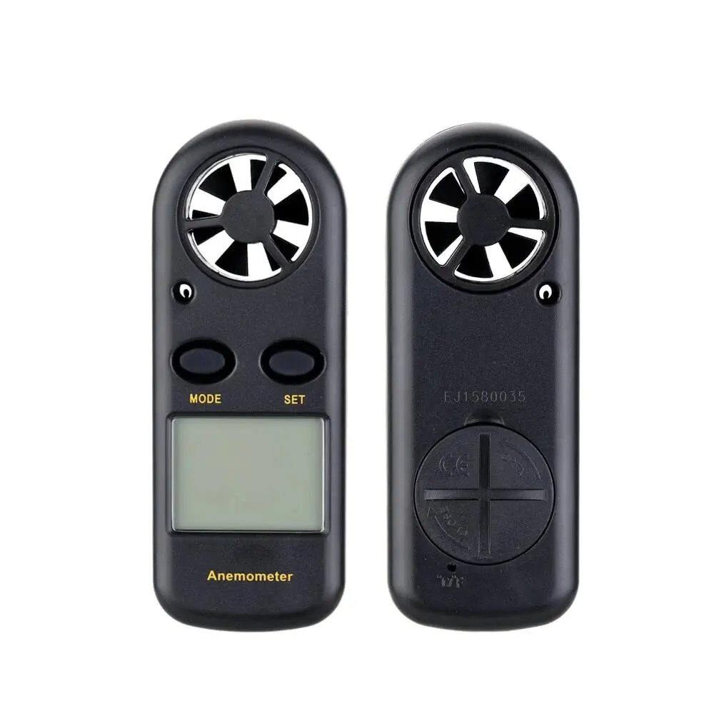 Mini LCD Digital Anemometer Wind Speed Air Velocity Temperature Measuring with Backlight