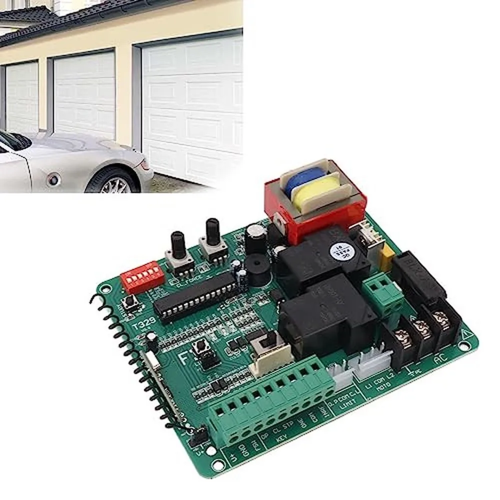 Sliding Door Motor Controller Board 220V with LED Status Lights Remote Compatibility and Safety Reverse Design