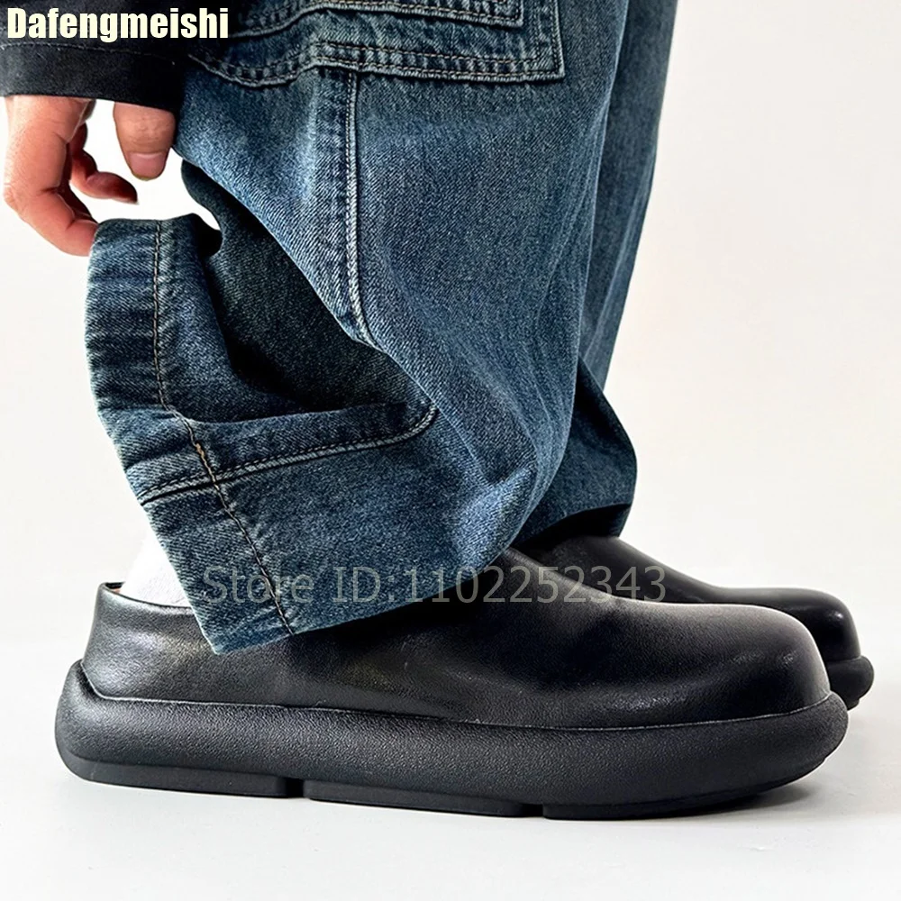 Fleece-Lined Cotton Slippers Suede Platform Winter Keep Warm Slip-On Fashion Shoes Round Toe Solid Color Unisex 2026 New Shoes