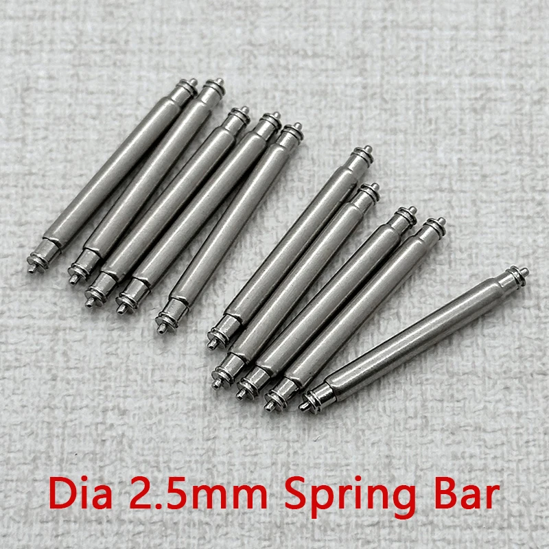 2.5 mm Spring Bar 0.8 mm Tip 16 18 19 20 21 22 23 24 26 mm Strap Connectors Compatible With SKX007 Tuna 6105 Watch Straps