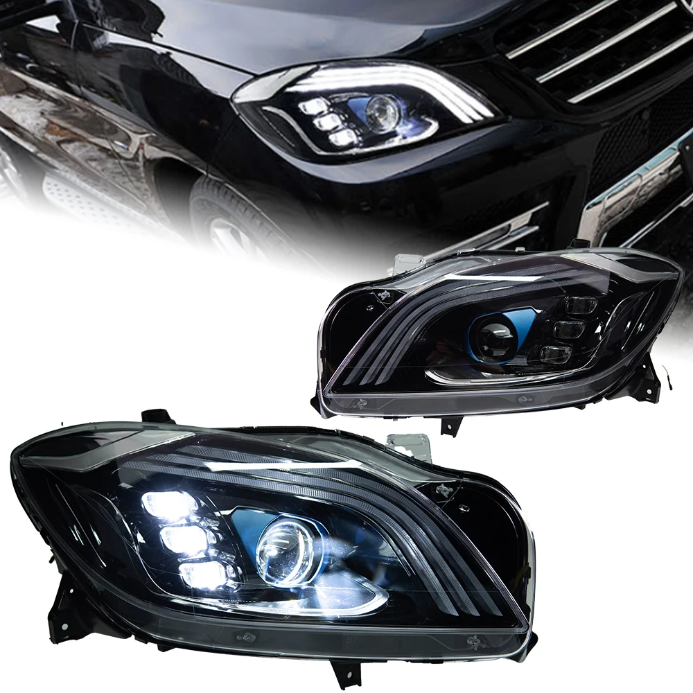 

AKD Head Lamp for Benz W164 ML LED Headlight 2012-2015 Headlights ML350 ML500 DRL Turn Signal High Beam Projector Lens