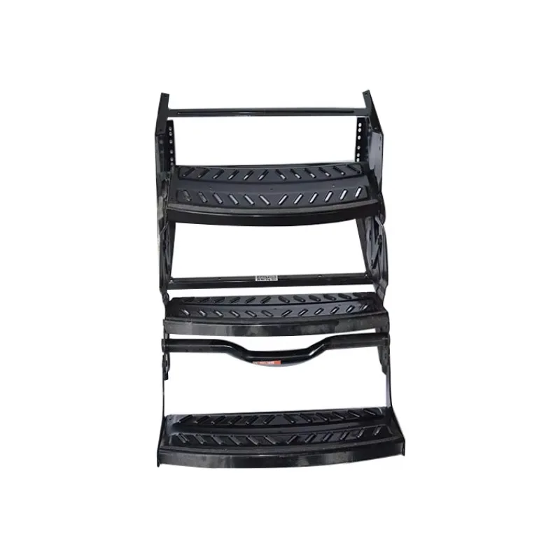 رائجة البيع 2022 TONGFA جودة عالية 550 سبائك الألومنيوم أو الحديد ثلاث طبقات قافلة تخييم متنقل مقطورة للطي خطوة ل Rv