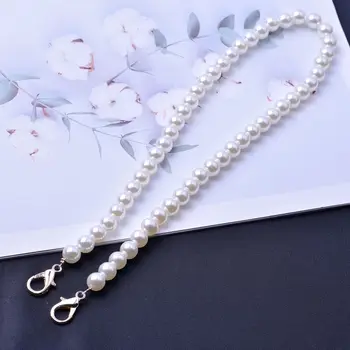 حزام اللؤلؤ للحقائب ، مقابض حقيبة يد ، استبدال المحفظة ، سلسلة مطرز طويلة ، الأشرطة حقيبة الكتف ، DIY بها بنفسك ، 30 سنتيمتر ، 50 سنتيمتر ، 70 سنتيمتر ، 90 سنتيمتر