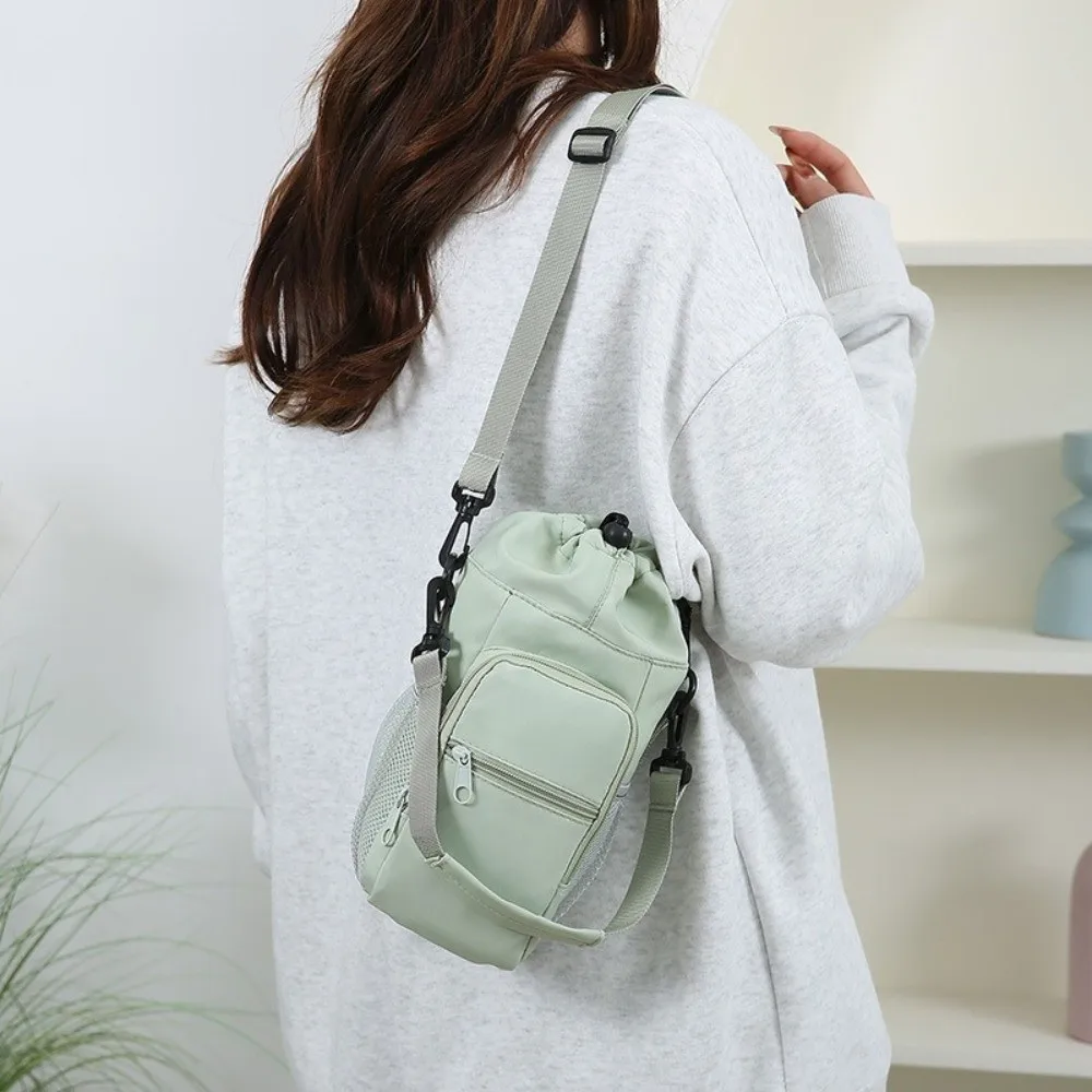 Universal Portable Water Bottle Bag Hands-Free with Phone Pocket Insulated Cup Protective Cover Lightweight Creative