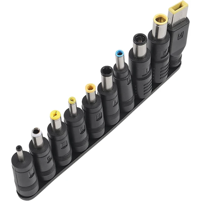 Uniwersalny zestaw wtyków DC 5.5x2.1mm, 8/10 sztuk, do laptopów i notebooków, zestaw wtyków DC, adapter zasilania DC, żeńskie złącze.