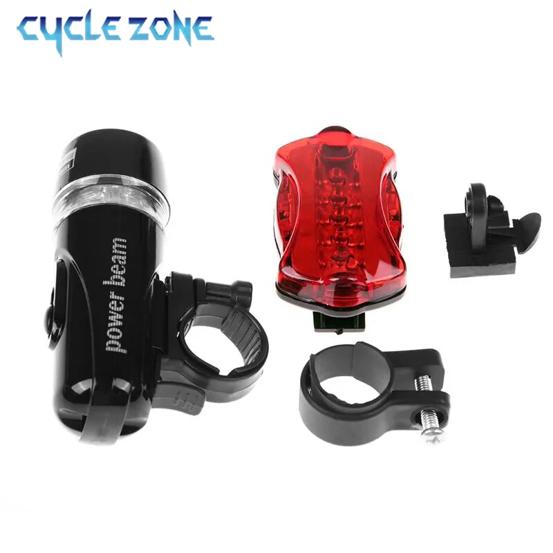 5 LED Bike Light Bicycle Front Back Light Set MTB Bicycle Headlight Butterfly Taillight Cycling Safety Warning Light Bike Lamp