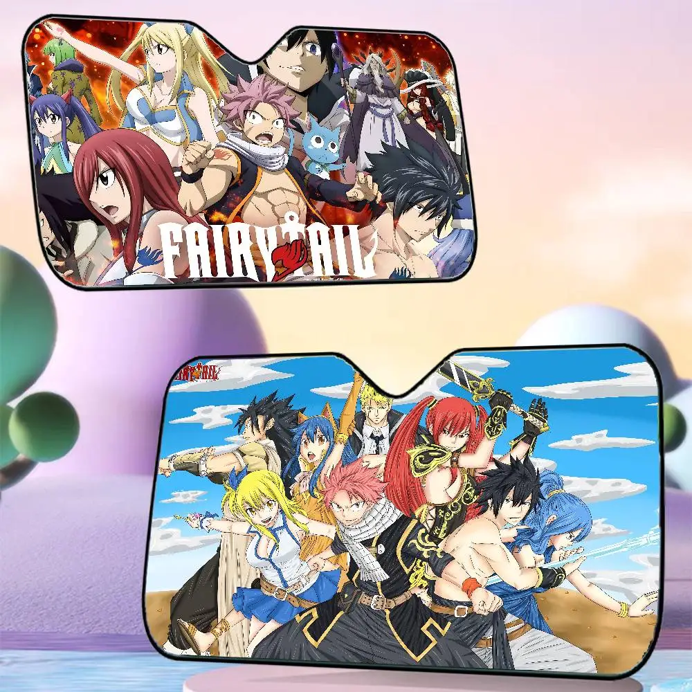 

Anime Fairy-Tail Car SunShade Car Sunshade Window Sunshade Sunblock Front Windshield Hood Interior Front Baffle Double Sunshade