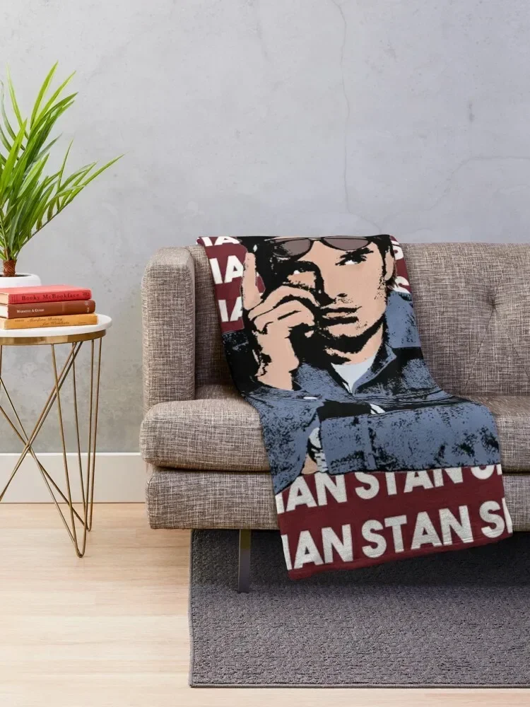 Sebastian Stan Throw Blanket Vintage valentine gift ideas Summer Blankets