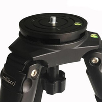 miliboo 3/8'' 100mm CNC Half Ball Flat to Bowl Adapter Converter for Manfrotto Weifeng Video Tripod Fluid Head DSLR Rig Camera