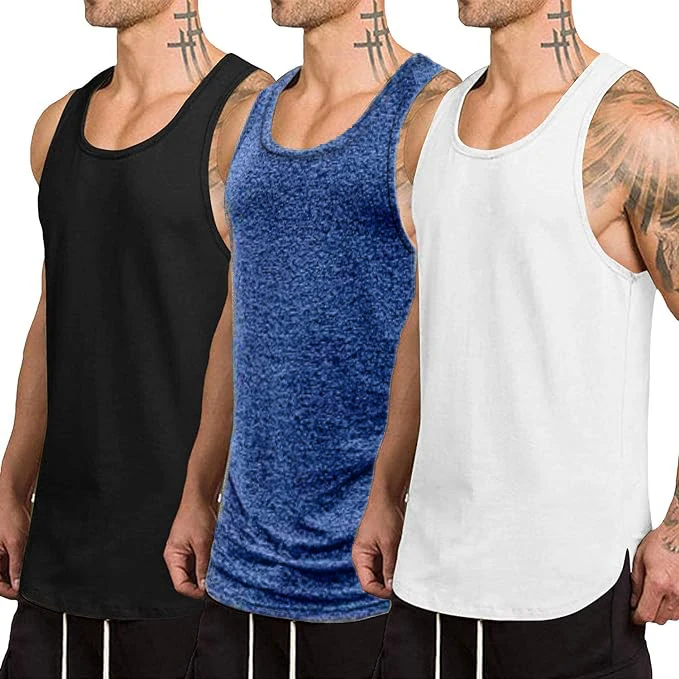 

2025 New Vest Men's Breathable Sports T-Shirt Vest Casual Sports Men's Round Neck T-Shirt Popular Quick-Drying Three-Piece Set (S-Xxxl)