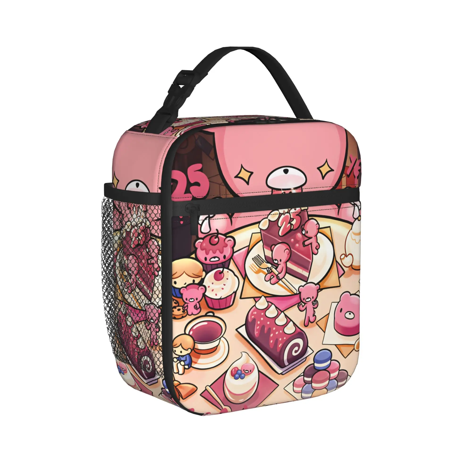 Cartoon G-Gloomy Bear  Lunch Bag  Fashion Lunch Box For Unisex Office Portable Cooler Bag Oxford Print Tote Food Bags