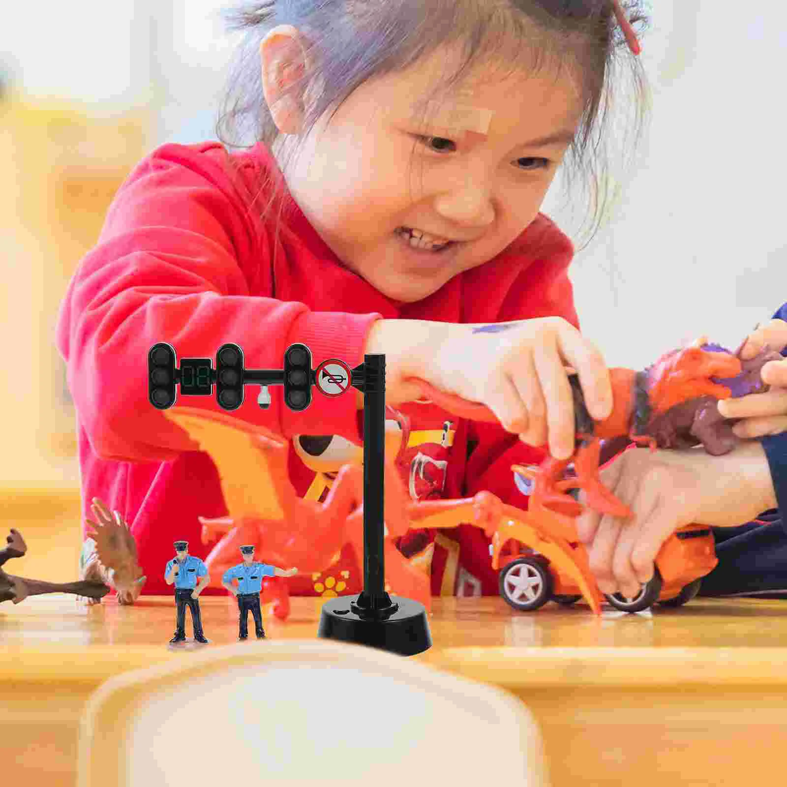 Traffic Light Children Mini Toys for Newborn Train Lamp Signs Plastic Stoplight Baby Girl Kids