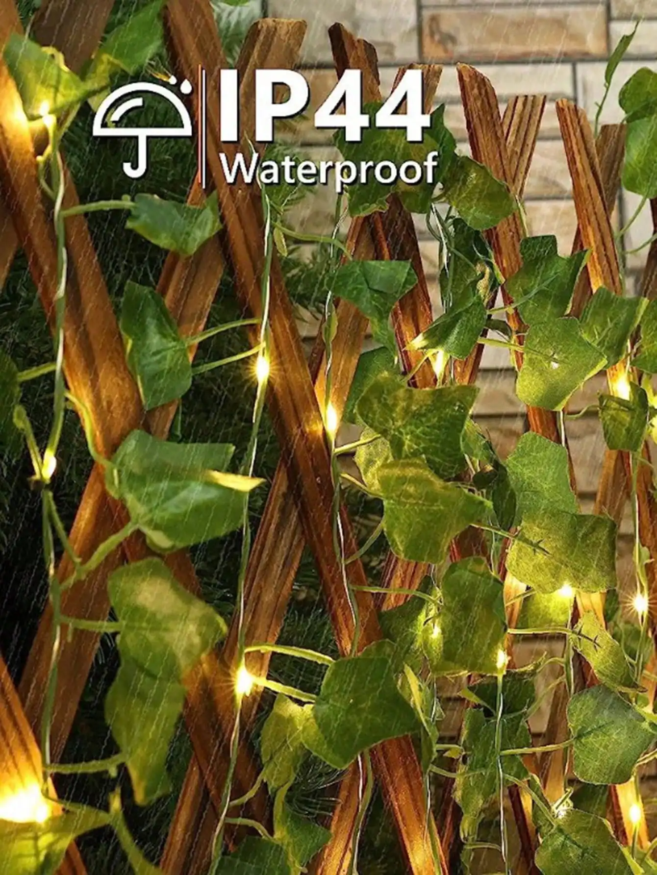 1PC Solar LED Blumen & Blatt Efeu Lichter, Rattan Girlande Fee String, Garten Hochzeit Outdoor Dekor