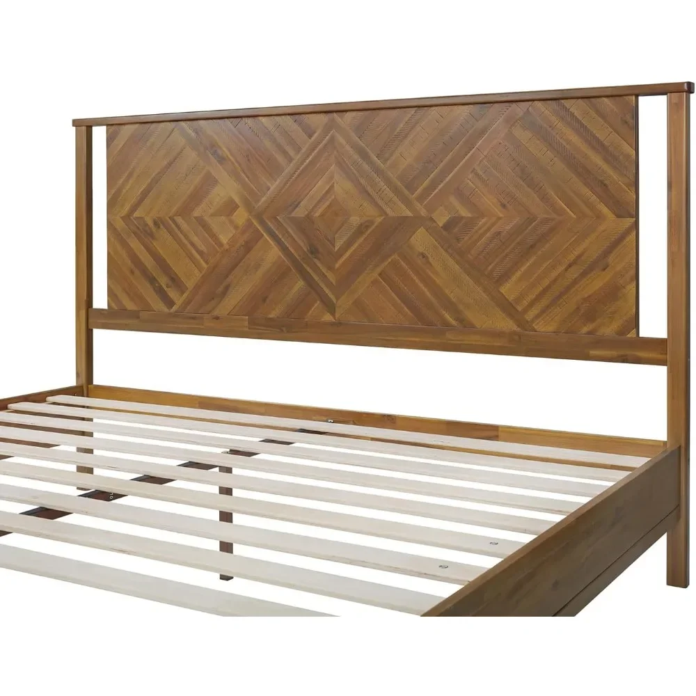 California King Bed Frame Queen Size Day Bed Bases & Frames Luxury Bedroom Set Furniture Home  Bedframe Foundation