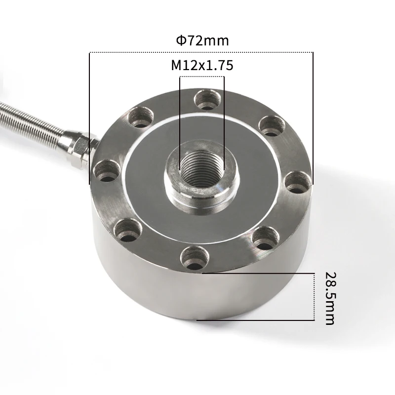Imagem -03 - Load Cell Sensores para Teste de Escala Tensão e Pressão Force Peso Sensor Spoke tipo Range 50kg 100kg 200kg 300kg 500kg 1t 2t