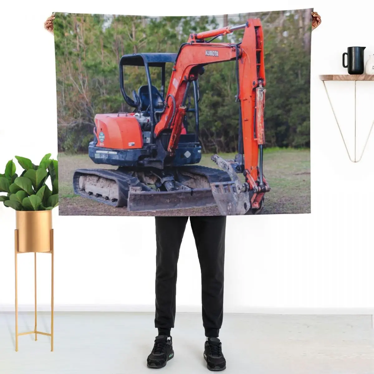 

Kubota 2 Throw Blanket Warm Cozy Throw Blanket for Living Room Couch