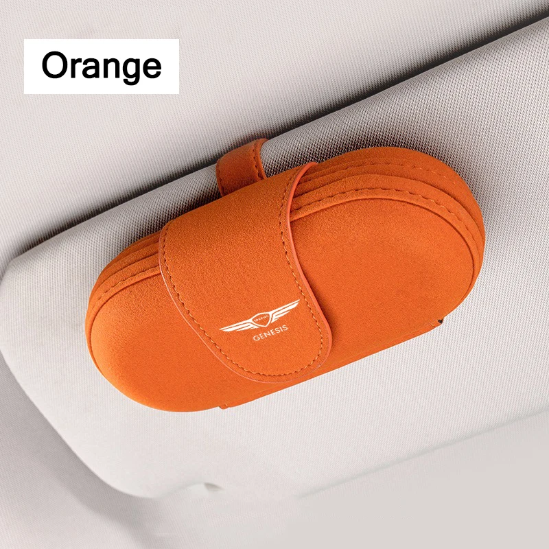 

Car Glasses Case Auto Sun Visor Glasses Clip Card Ticket Holder Multi-Function Holder For Genesis Coupe EQ900 G70 G80 GV60 GV70