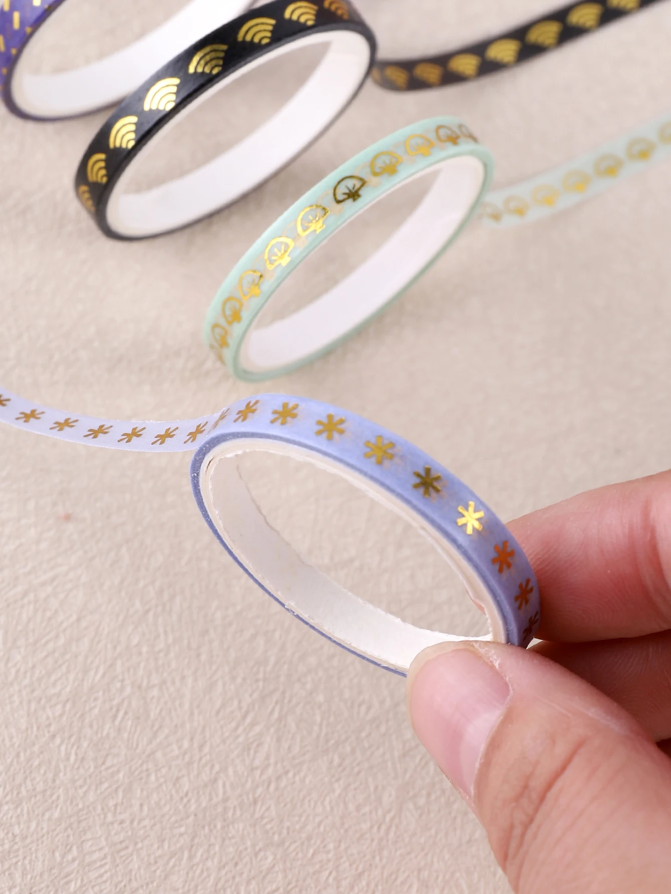 20 Rolls/Box Fine Delicate Bronzing Washi Tape , Masking Tape For Design and Diy, For Precision Work ,Scrapbook Supplies